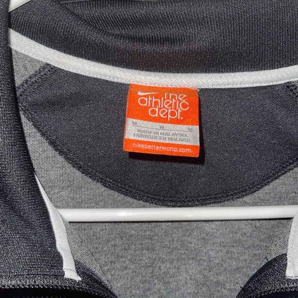 Nike Women's Activewear Striped Full Zip Track Jacket Black Medium - Picture 4 of 4